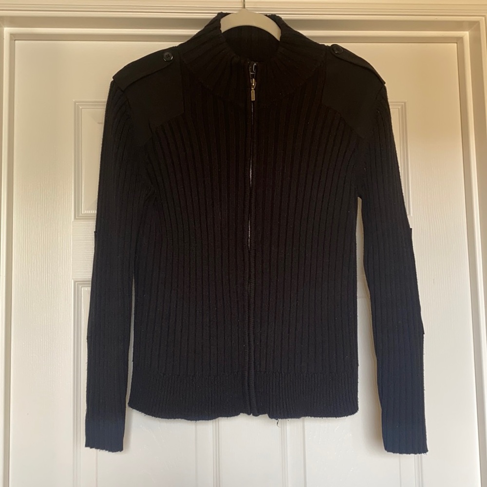 INC black zip up women’s sweater. Size Small